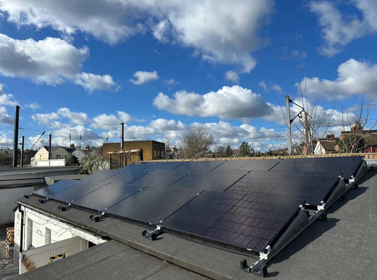 Off-grid solar array and battery storage